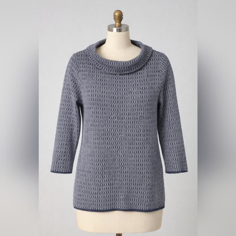 Women's Gray Patterned Sweater